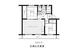 広瀬公社賃貸住宅48・J 2LDKの間取図画像