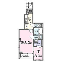 山梨県南アルプス市東南湖1368-3（賃貸アパート2K・1階・34.01㎡） その2