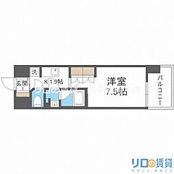COMFORIALIV新大阪Q 1Kの間取図画像