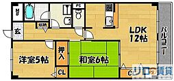 メルヴェーユコマドリ 2LDKの間取図画像
