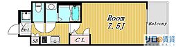 SWANSCITYShin-OsakaPrime 1Kの間取図画像