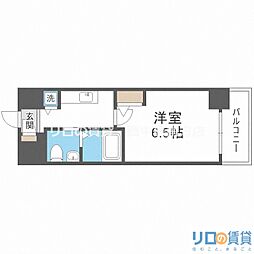 エスリード江坂江の木町 1Kの間取図画像