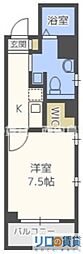 セレッソコートリバーサイドOSAKA 1Kの間取図画像