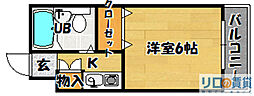 ドリームハイツ 1Kの間取図画像