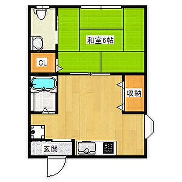 コーポ有楽2 210｜大阪府大阪市生野区巽北1丁目(賃貸マンション1DK・2階・27.00㎡)の写真 その2