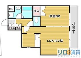 メゾンラリーブ 101 ｜ 大阪府大阪市淀川区西中島2丁目（賃貸マンション1LDK・1階・45.22㎡） その2