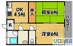 間取図画像 2DK
