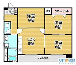 間取図画像 3LDK