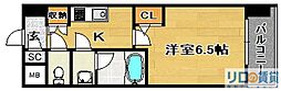 コンフォリア・リヴ淡路 1Kの間取図画像