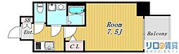COMFORIALIV新大阪WEST 1Kの間取図画像