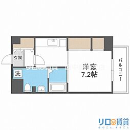 セントアミー東三国 1Kの間取図画像