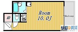 朝日プラザ新大阪 ワンルームの間取図画像