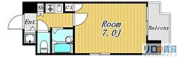 シティライフ新大阪 1Kの間取図画像