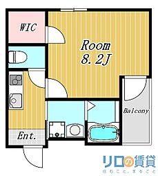 フジパレス西淡路2番館 1Kの間取図画像