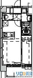 Alivis Shimo-Shinjo SoL TERRAC 1LDKの間取図画像