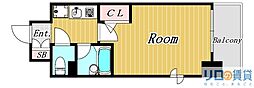 エスリード新大阪第7 1Kの間取図画像