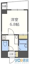 モンテ新大阪 1Kの間取図画像