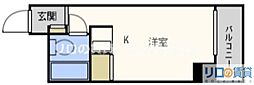 レバンガAP新大阪イースト ワンルームの間取図画像