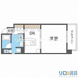 ベリー・モンテ新大阪 1DKの間取図画像