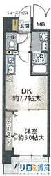 フィールドライト新大阪 1DKの間取図画像