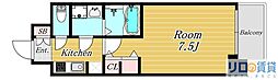 Sレジデンス新大阪ウエスト 1Kの間取図画像