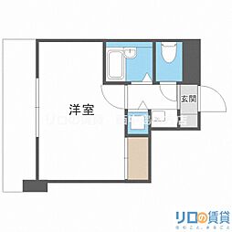 シティライフディナスティ新大阪 1Kの間取図画像