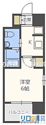 エスリード新大阪SOUTH 1Kの間取図画像