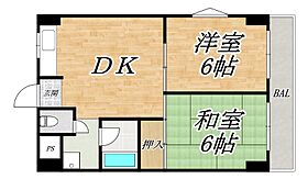 レジデンス加美 405 ｜ 大阪府大阪市平野区加美鞍作1丁目（賃貸マンション2DK・4階・44.00㎡） その2