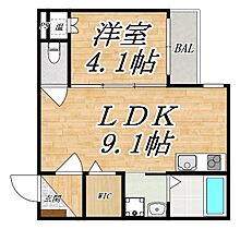 F egeria SEAM（エフ エゼリア シーム） 305 ｜ 大阪府大阪市平野区平野本町4丁目（賃貸マンション1LDK・3階・31.67㎡） その2