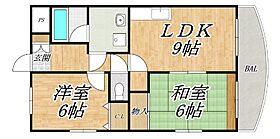 レールロード喜連東 601 ｜ 大阪府大阪市平野区喜連東5丁目（賃貸マンション2LDK・6階・52.25㎡） その2