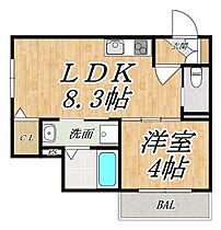 GRANDIR加美北 104 ｜ 大阪府大阪市平野区加美北4丁目（賃貸アパート1LDK・1階・28.41㎡） その2