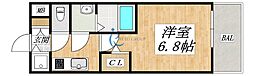 エスリード大阪平野プライム 1Kの間取図画像
