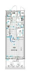 エスリード大阪平野プライム 1Kの間取図画像