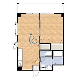 ニッシンハイツ 1LDKの間取図画像