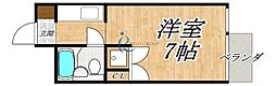 メゾンドオール 1Kの間取図画像