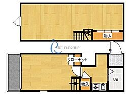 SKハイツヒラノ 2Kの間取図画像
