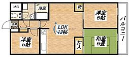 プラムガーデンハイツ 3LDKの間取図画像
