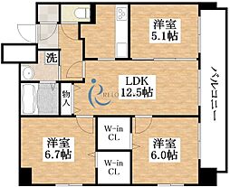 Prime 3LDKの間取図画像