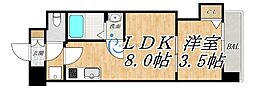 Mv ms大阪新加美 アンビションDXホールディングス 1LDKの間取図画像
