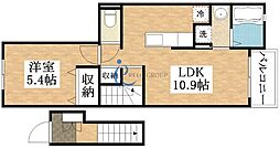 ミルクール 1LDKの間取図画像