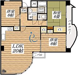 インペリアルカーサ 3LDKの間取図画像