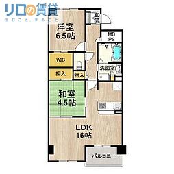 シャーメゾン白鷺 2LDKの間取図画像