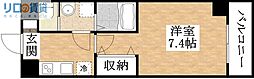 レクシア平野 1Kの間取図画像