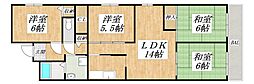 グランドハイツタカノ2 3LDKの間取図画像