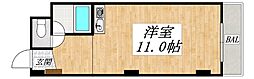 コンフォール長吉 ワンルームの間取図画像