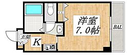リオーラ23 1Kの間取図画像