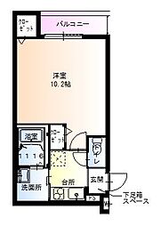 フジパレス今川5番館 1Kの間取図画像