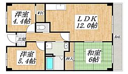 セゾンアルビレオ 2SLDKの間取図画像