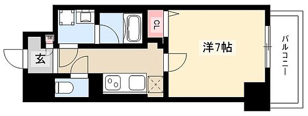 コートバスク ｜愛知県名古屋市千種区今池3丁目(賃貸マンション1K・7階・27.00㎡)の写真 その2