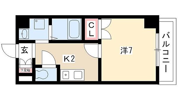 セントラル　ウイング ｜愛知県名古屋市中区富士見町(賃貸マンション1K・3階・23.94㎡)の写真 その2